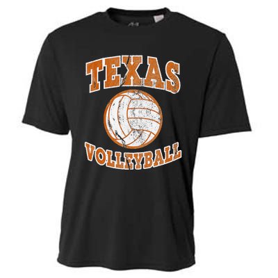 Texas Volleyball Vintage Distressed Cooling Performance Crew T-Shirt