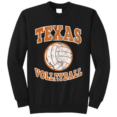 Texas Volleyball Vintage Distressed Sweatshirt