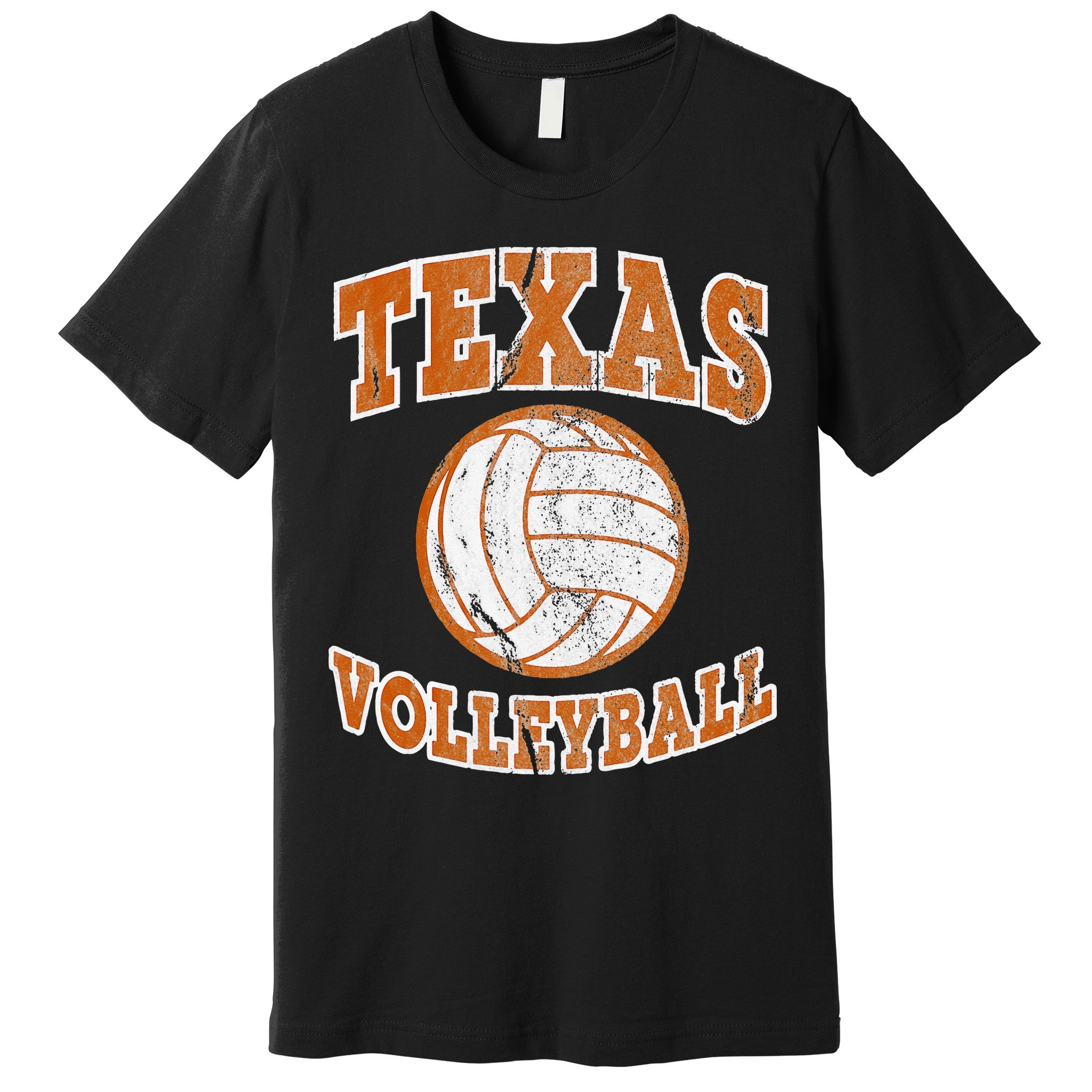 Texas Volleyball Vintage Distressed Premium T-Shirt