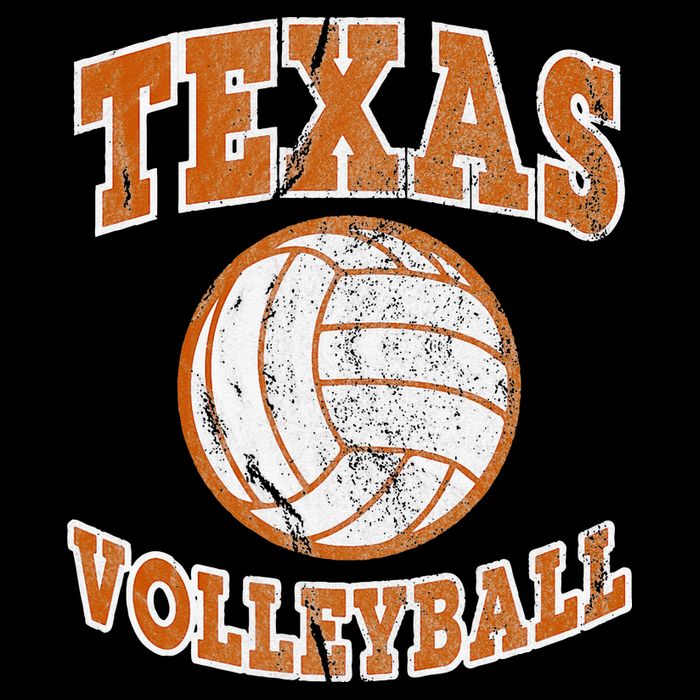 Texas Volleyball Vintage Distressed Kids Hoodie