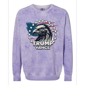 Trump Vance Victory Eagle Colorblast Crewneck Sweatshirt