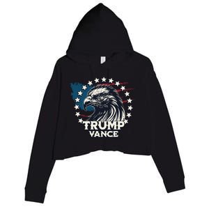 Trump Vance Victory Eagle Crop Fleece Hoodie