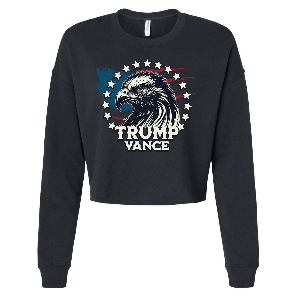 Trump Vance Victory Eagle Cropped Pullover Crew