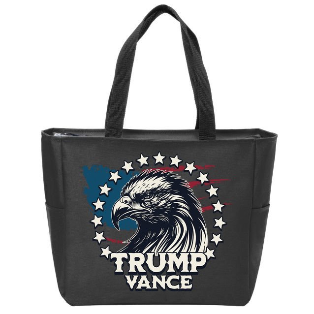 Trump Vance Victory Eagle Zip Tote Bag