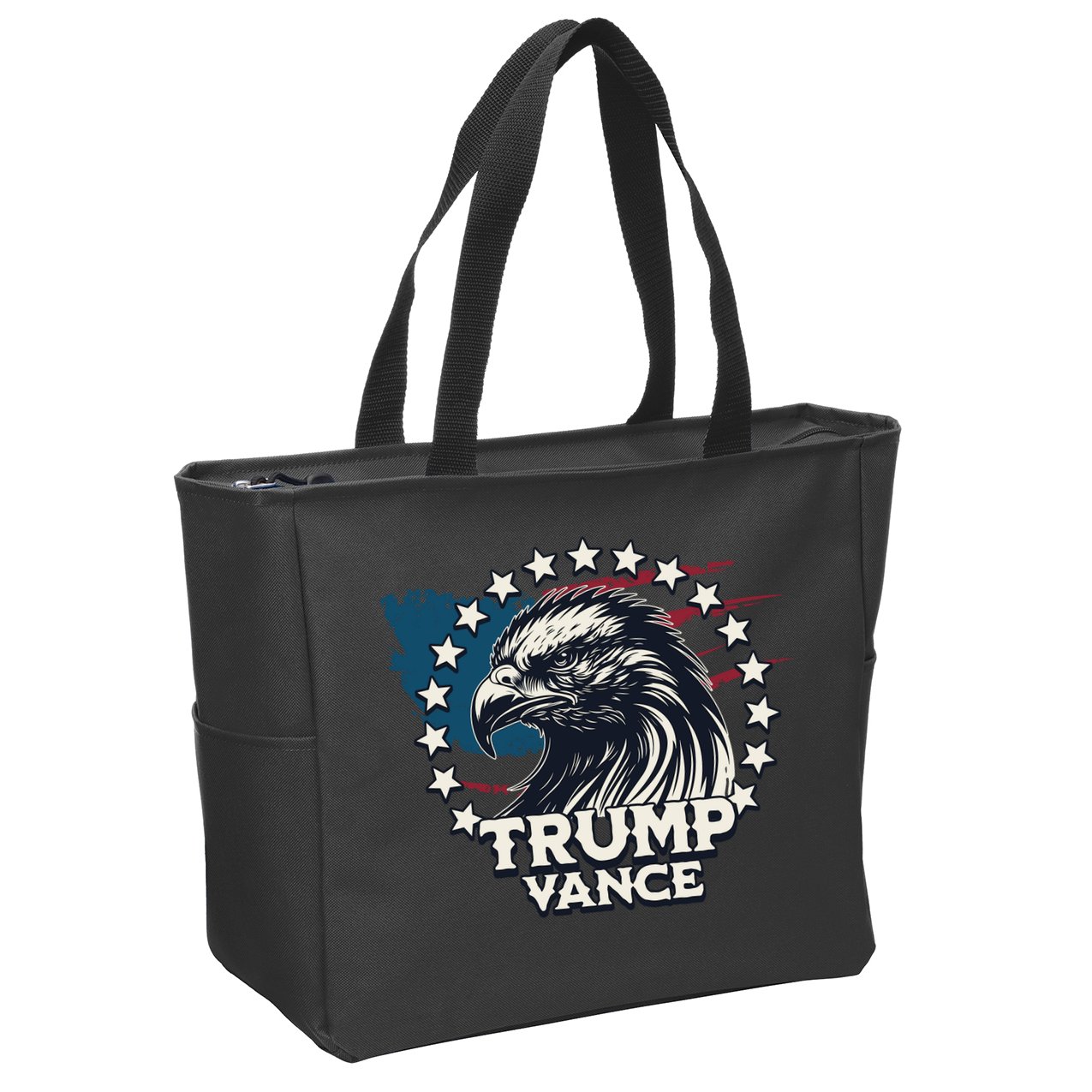 Trump Vance Victory Eagle Zip Tote Bag