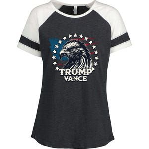 Trump Vance Victory Eagle Enza Ladies Jersey Colorblock Tee