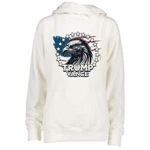 Trump Vance Victory Eagle Womens Funnel Neck Pullover Hood