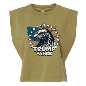 Trump Vance Victory Eagle Garment-Dyed Women's Muscle Tee