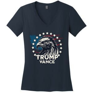 Trump Vance Victory Eagle Women's V-Neck T-Shirt