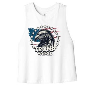 Trump Vance Victory Eagle Women's Racerback Cropped Tank