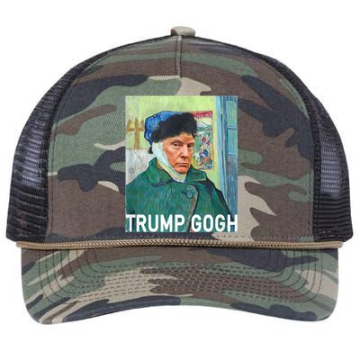 Trump Vincent Van Gogh Funny 2024 Retro Rope Trucker Hat Cap