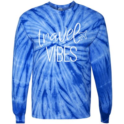 Travel Vibes Vacay Mode Wanderlust Gift Tie-Dye Long Sleeve Shirt