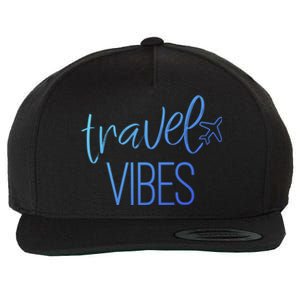 Travel Vibes Vacay Mode Wanderlust Gift Wool Snapback Cap