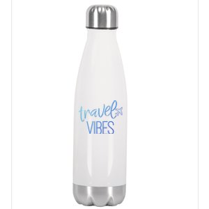 Travel Vibes Vacay Mode Wanderlust Gift Stainless Steel Insulated Water Bottle