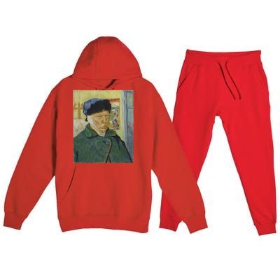 Trump Vincent Van Gogh Funny 2024 Premium Hooded Sweatsuit Set