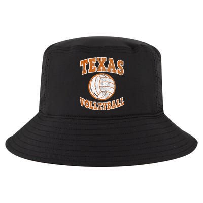 Texas Volleyball Vintage distressed  Cool Comfort Performance Bucket Hat