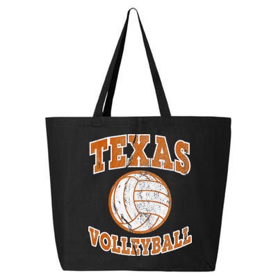 Texas Volleyball Vintage distressed  25L Jumbo Tote