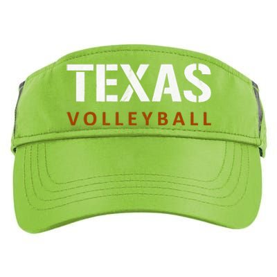 Texas Volleyball Vintage Distressed Adult Drive Performance Visor