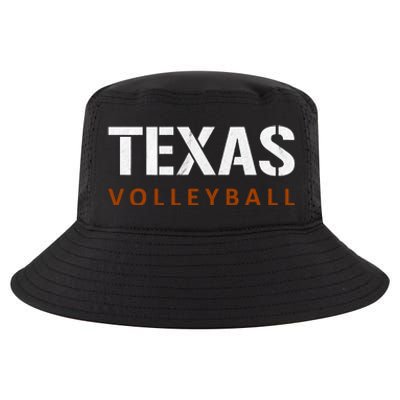 Texas Volleyball Vintage Distressed Cool Comfort Performance Bucket Hat