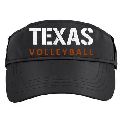 Texas Volleyball Vintage Distressed Adult Drive Performance Visor