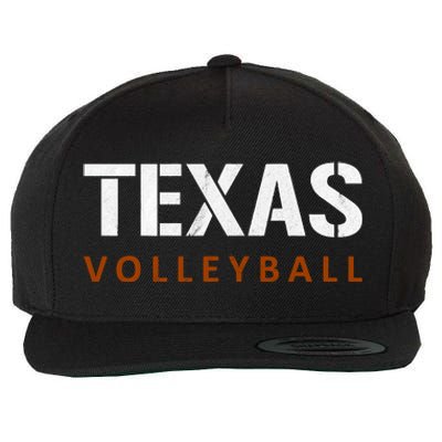 Texas Volleyball Vintage Distressed Wool Snapback Cap