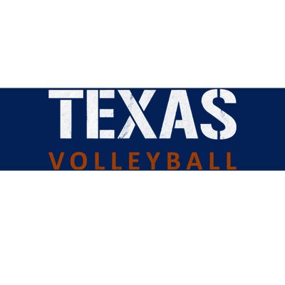 Texas Volleyball Vintage Distressed Bumper Sticker