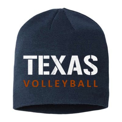 Texas Volleyball Vintage Distressed Sustainable Beanie