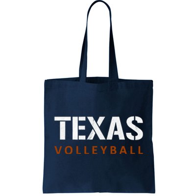 Texas Volleyball Vintage Distressed Tote Bag