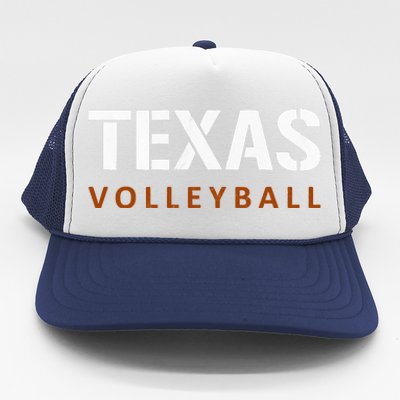 Texas Volleyball Vintage Distressed Trucker Hat