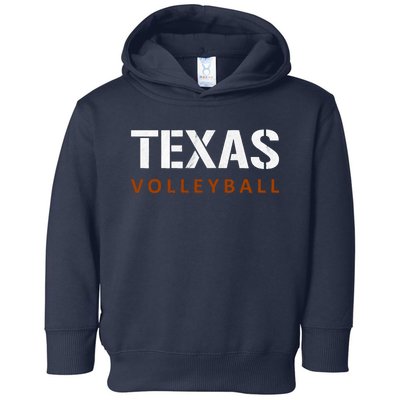 Texas Volleyball Vintage Distressed Toddler Hoodie