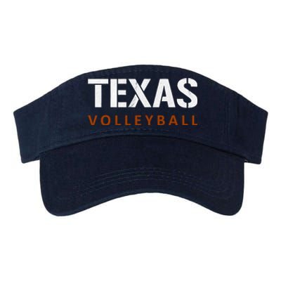 Texas Volleyball Vintage Distressed Valucap Bio-Washed Visor