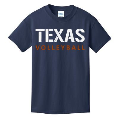 Texas Volleyball Vintage Distressed Kids T-Shirt