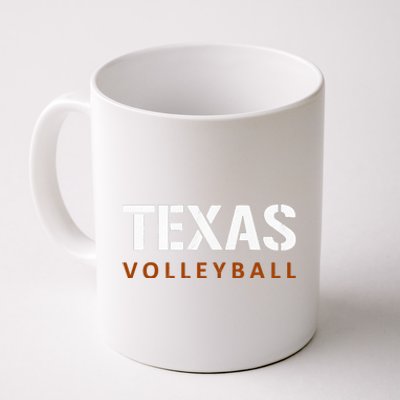 Texas Volleyball Vintage Distressed Coffee Mug