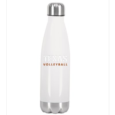 Texas Volleyball Vintage Distressed Stainless Steel Insulated Water Bottle