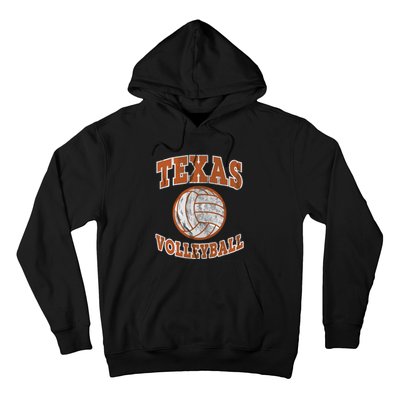 Texas Volleyball Vintage Distressed Hoodie