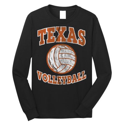 Texas Volleyball Vintage Distressed Long Sleeve Shirt