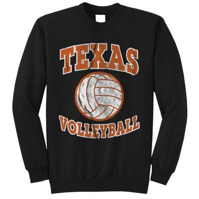 Texas Volleyball Vintage Distressed Sweatshirt