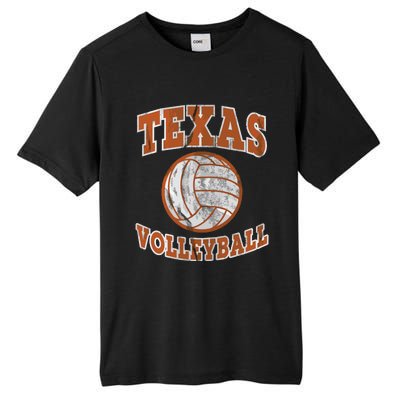 Texas Volleyball Vintage Distressed Tall Fusion ChromaSoft Performance T-Shirt