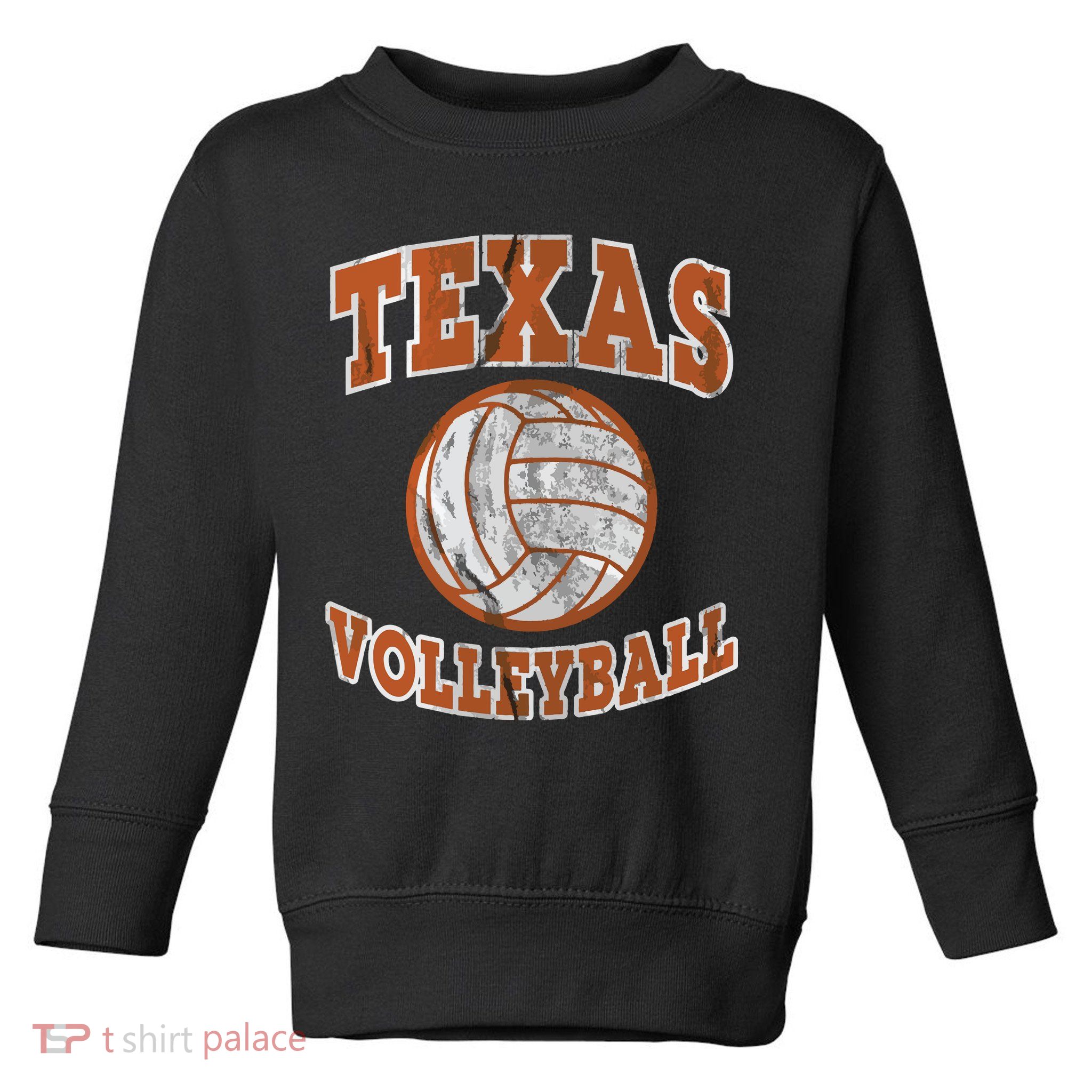 Texas Volleyball Vintage Distressed Toddler Sweatshirt