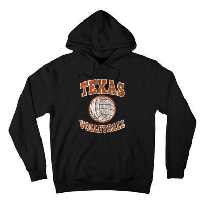 Texas Volleyball Vintage Distressed Tall Hoodie