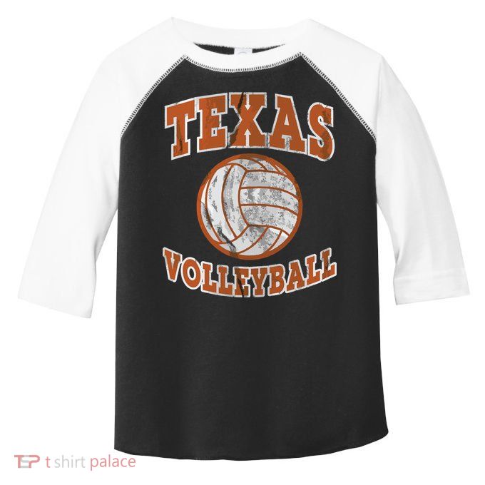 Texas Volleyball Vintage Distressed Toddler Fine Jersey T-Shirt