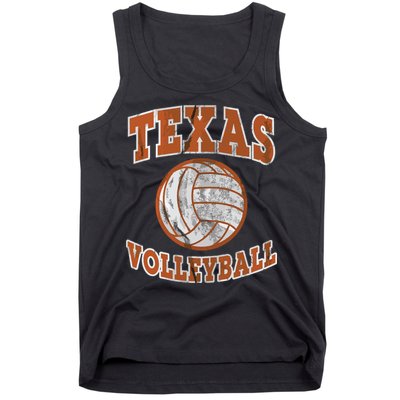 Texas Volleyball Vintage Distressed Tank Top