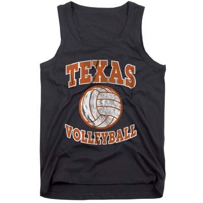 Texas Volleyball Vintage Distressed Tank Top