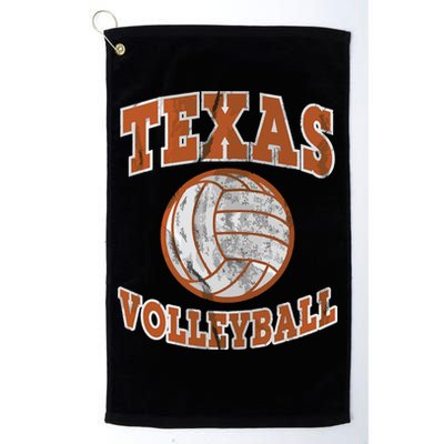 Texas Volleyball Vintage Distressed Golf Towel