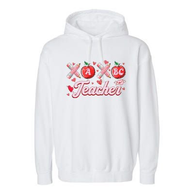 Teacher Valentines Valentines Day Gifts For Teachers Garment-Dyed Fleece Hoodie