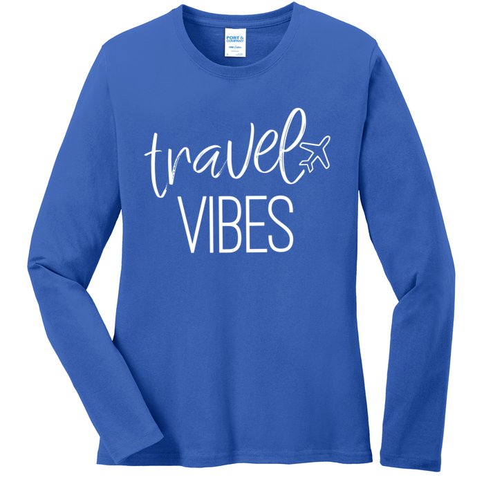 Travel Vibes Vacay Mode Wanderlust Meaningful Gift Ladies Long Sleeve Shirt