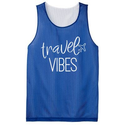 Travel Vibes Vacay Mode Wanderlust Funny Gift Mesh Reversible Basketball Jersey Tank