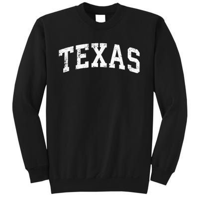 Texas Vintage Varsity Sports Text Sweatshirt