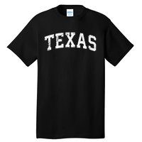 Texas Vintage Varsity Sports Text Tall T-Shirt