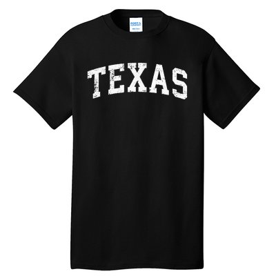 Texas Vintage Varsity Sports Text Tall T-Shirt